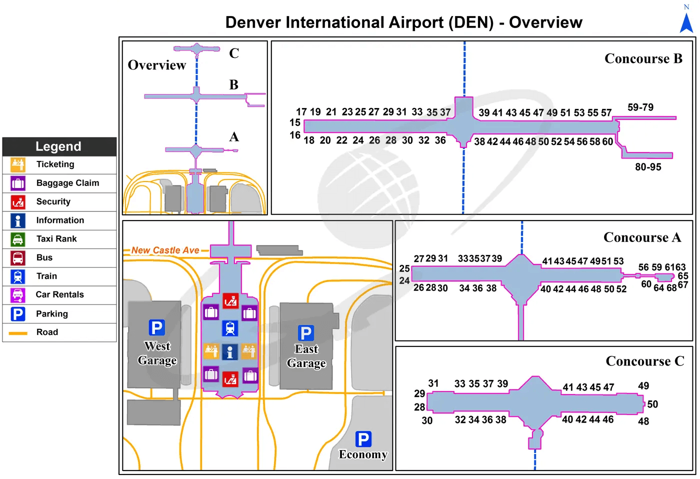 Denver Airport Layout